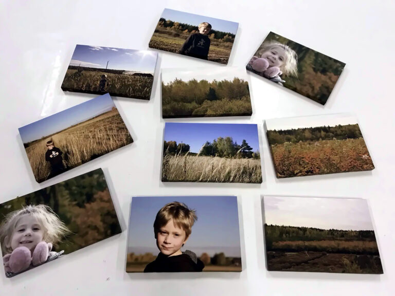 Серия семейных фотографий на холсте